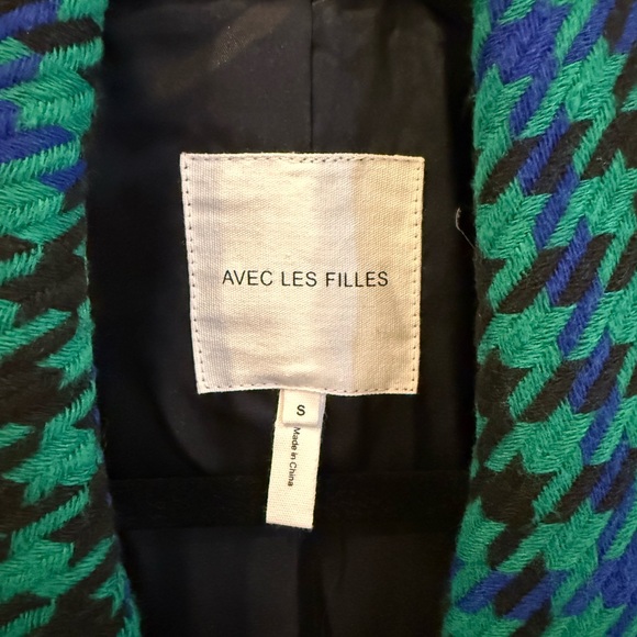 Avec Les Filles Houndstooth Boyfriend Fit Blazer - Picture 3 of 3